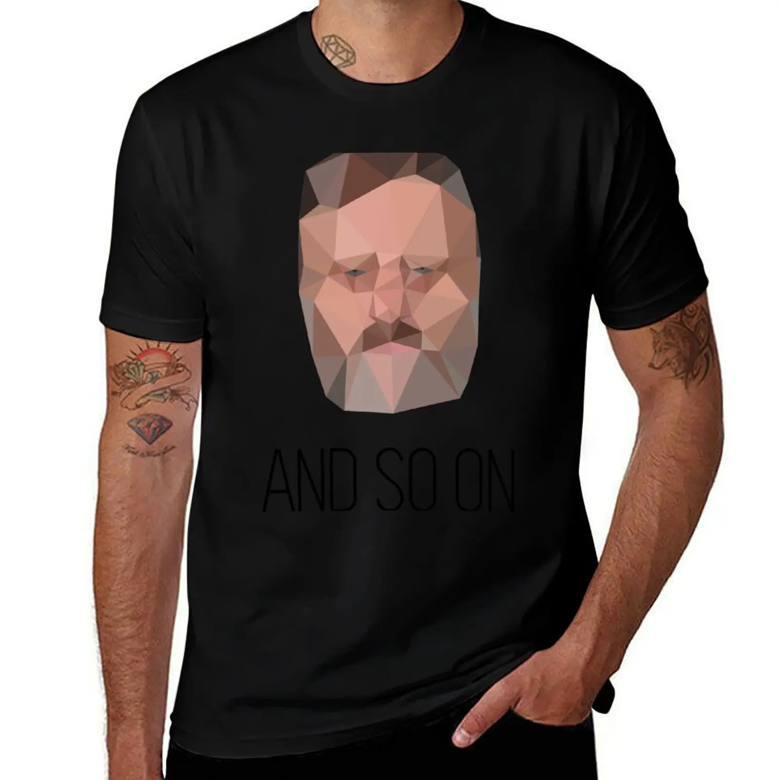 

And So On - Slavoj Zizek T-Shirt t shirts for man graphic tees t shirt men 100% cotton luxury brand T-Shirt