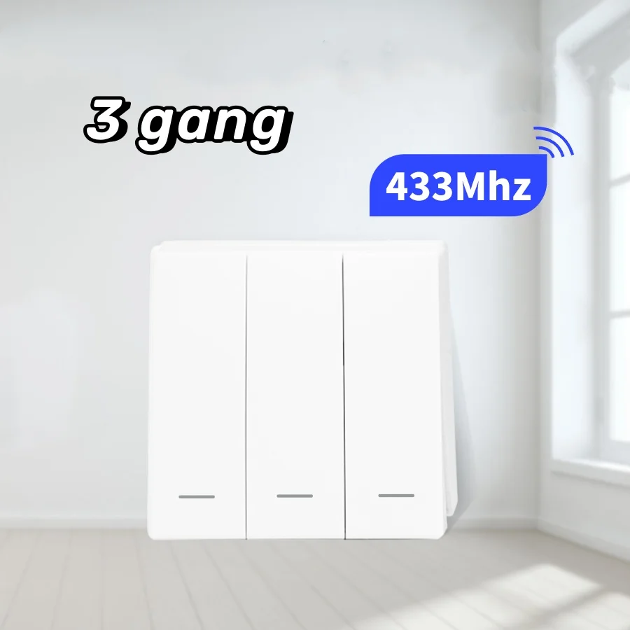 Tuya WiFi Slimme Lichtschakelaar Smart Home Draadloze RF 433 mhz Drukknop Wandschakelaar Via Alexa Google Home Alice Smart leven App