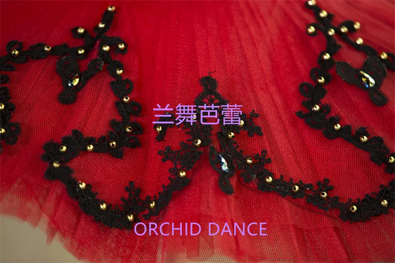 Backless Design High Quality Professional Custom Size Classical Adult Girls Red Bird Ballet Tutu Costumes