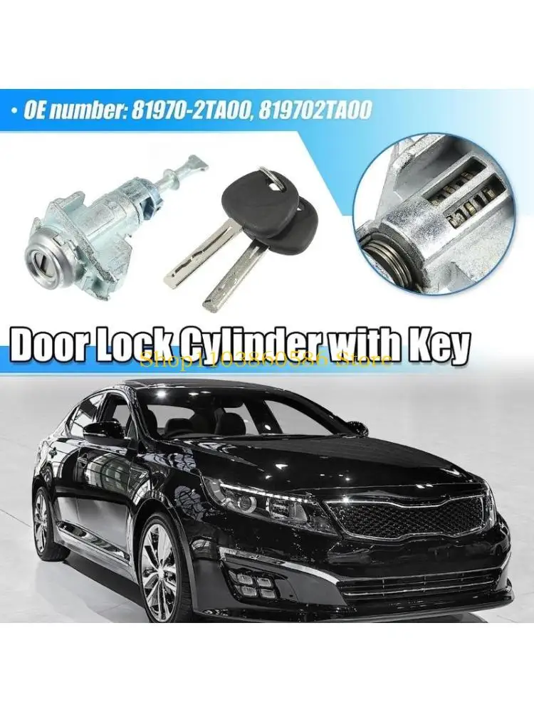 

242A Upgrade Premiums Car Front Left & Right Door Locking System Cylinder Keys Barrels for Optima Sedan 4-Door 819702TA00