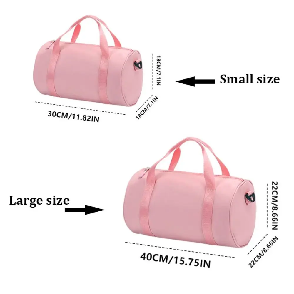 Large Capacity Gym Bag for Women Solid Color Water-resistant Travel Duffle Bag with Adjustable Strap Lightweight Yoga Bag