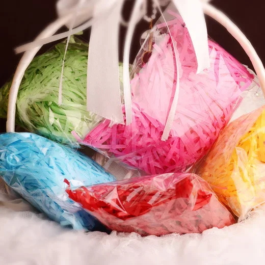 Colorful shredded paper filler for gift boxes - Wedding/Birthday Party Favors