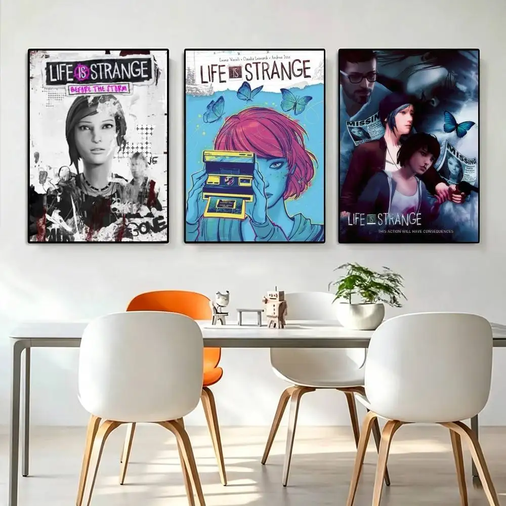 Indie Game Life Is Strange  Poster Waterproof Wall Art Sticker For Bar Living Room Vintage Decor High Quality Print Gift