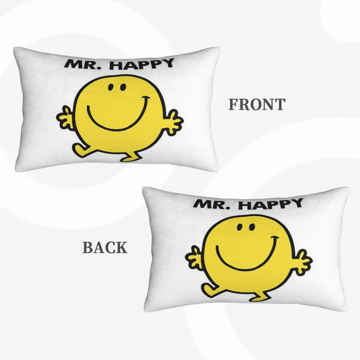 Mr. Men Cute Little Miss Popular Rectangle Pillowcase Cushion Cover Decorative Bedroom Bed Home Comfort Throw Pillow