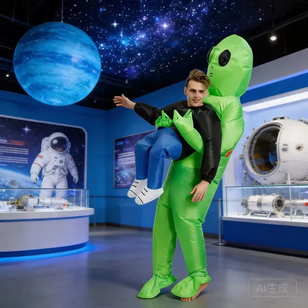 ET-Aliens Inflatable Costume Scary Monster Cosplay For Adult Kids Thanksgiving Christmas Party Festival Stage Children Clothing