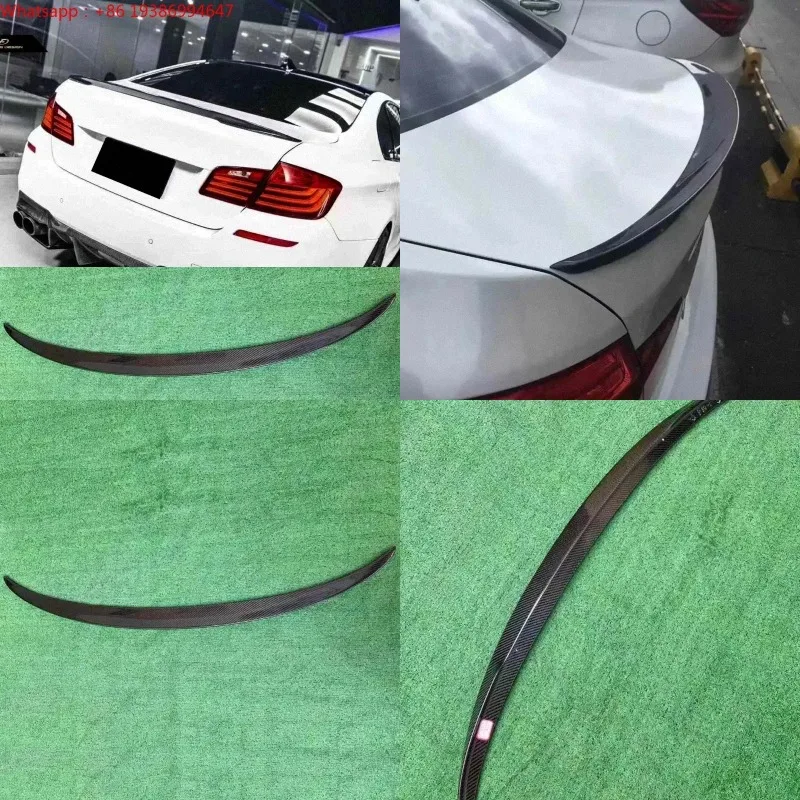 For Mp Style F10 M5 Carbon Fiber Spoiler Tail Self-adhesive 100% Fitment for 5 Series F10/M5 2010-2016