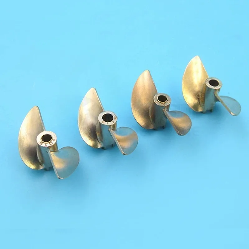 For Positive and Negative Two-blade Copper Propeller Diameter 36/37/38/40/42/45 Mm Inner Diameter 4mm 4.76mm Marine Propeller