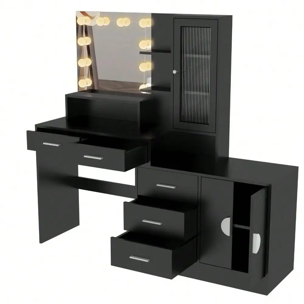 

Vanity with Lighted Mirror Makeup Vanity Desk