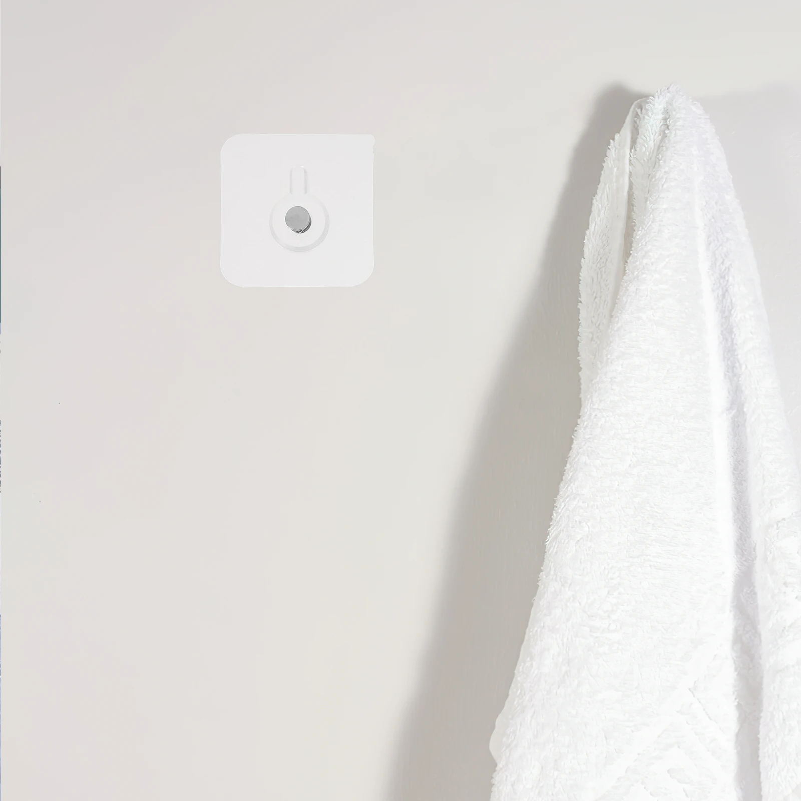 

Sticky Wall Hooks Invisible Adhesive Hangers Waterproof Transparent Frame Holders for Kitchen Bathroom Living Room Tile Glass