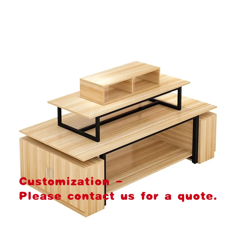 custom.Wood Miniso Display Table