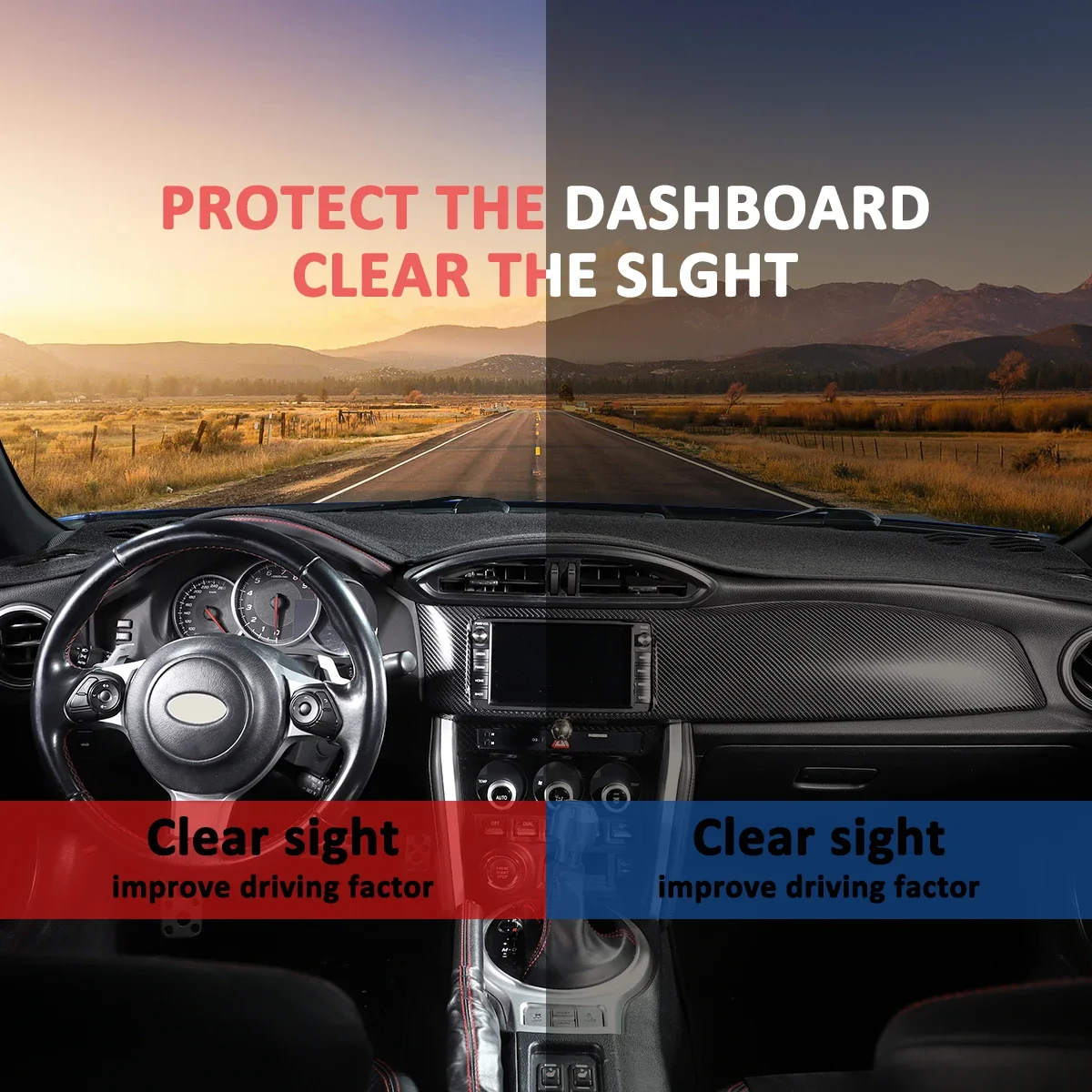 

LHD For Toyota 86 for Subaru BRZ Dashboard Pad Cover 2012~2020 GT86 FT86 Scion FR-S Anti-Slip Dash Mat Dashmat Sunshade Carpet