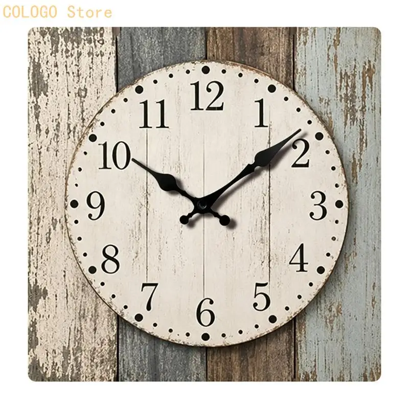 Round Clock with Low-Noise Running Design for Living Room Use D0LD