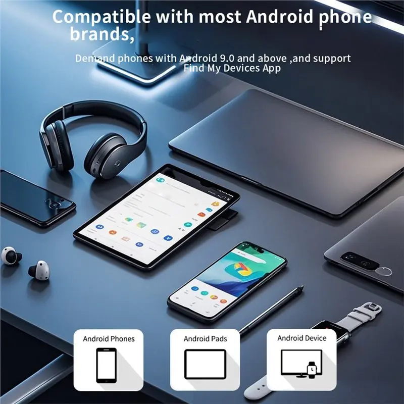-[A51I Digital]Smart Tag GPS Tracker Bluetooth For Google Find Hub App Tag Work Anti-Lost For Android Devices Finder