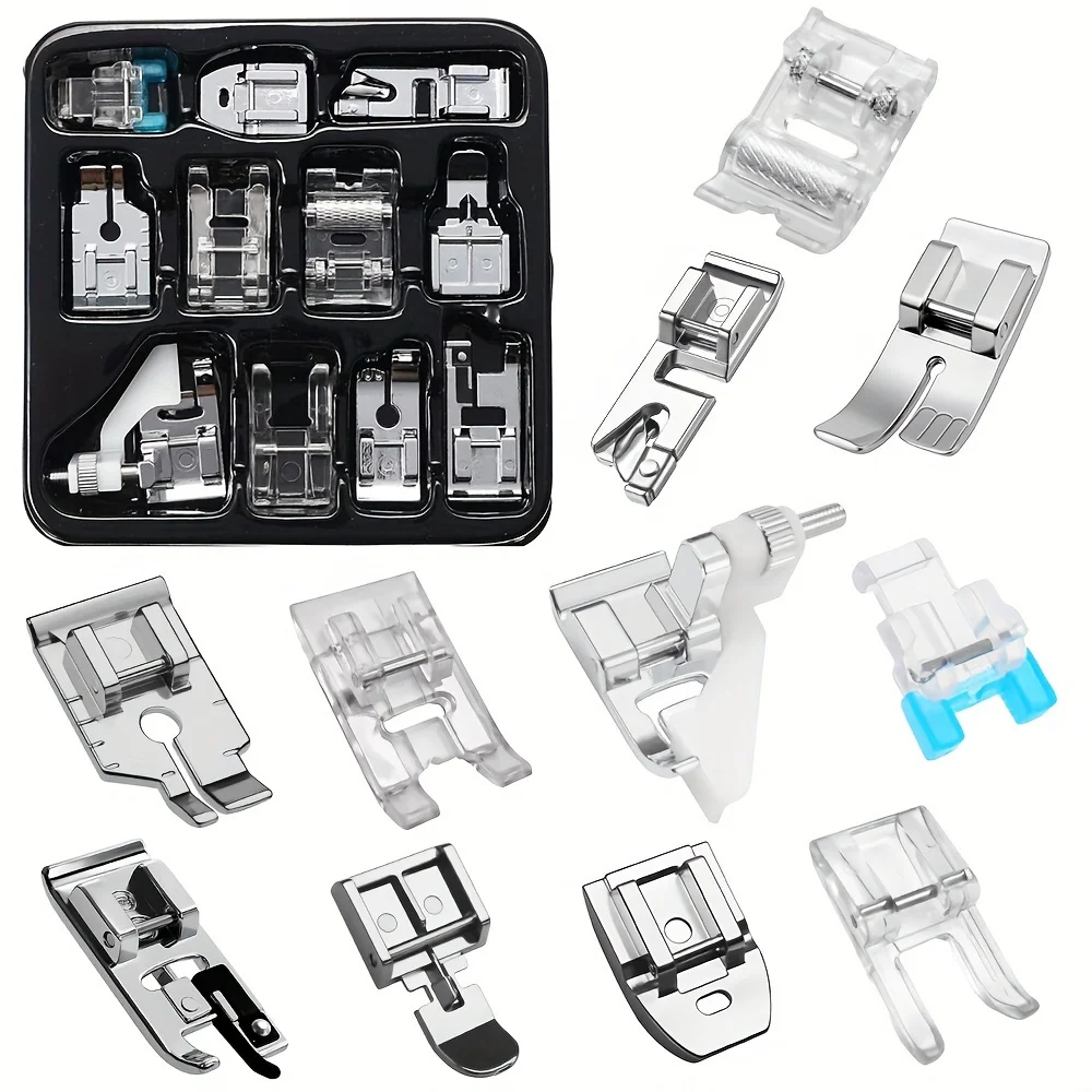 Fanghua 505A Press Foot Set 11 Sets of Home Multi-functional Sewing Machine Press Foot Sewing Machine Accessories