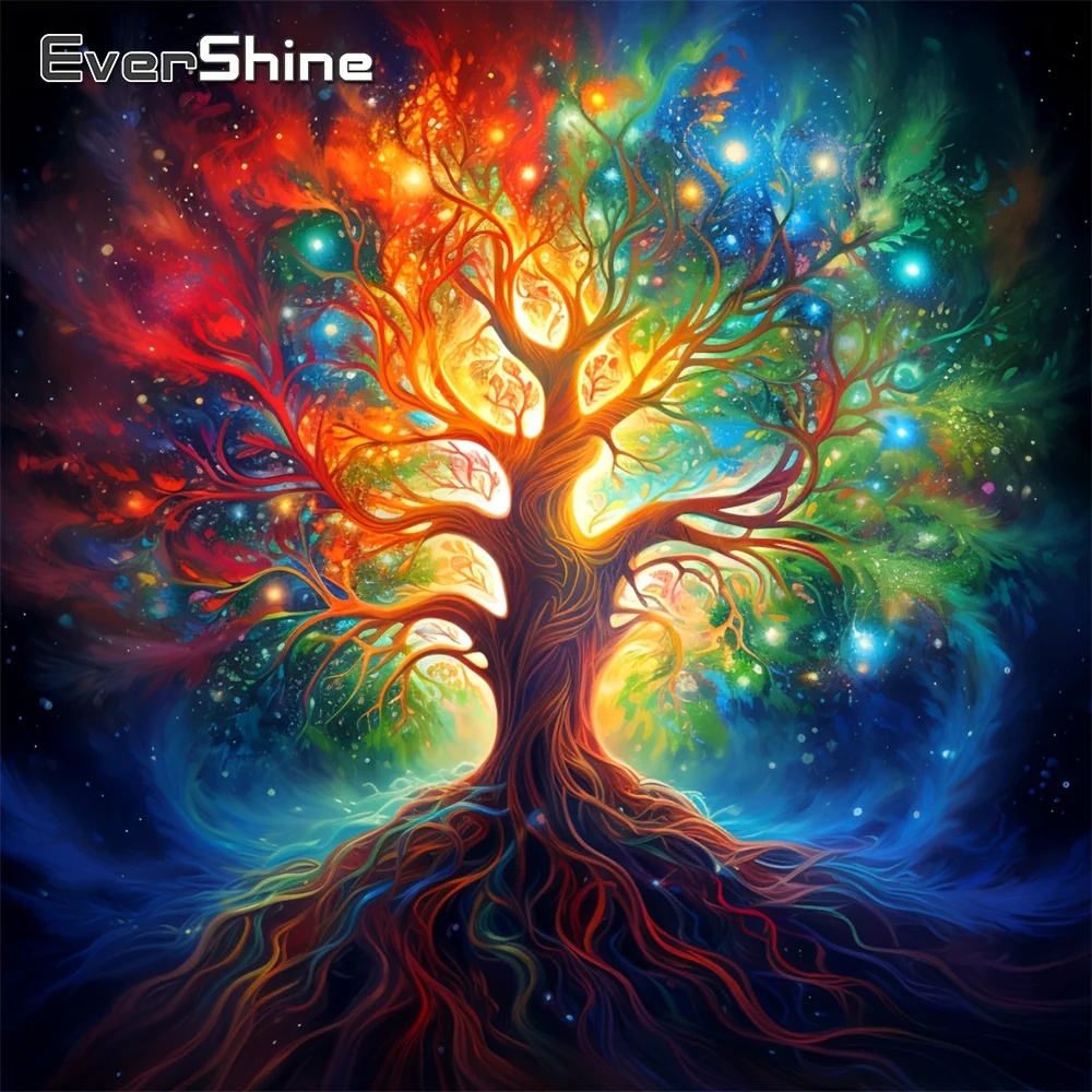 Evershine DIY Diamant Stickerei Baum des Lebens Mosaik Landschaft Bild Strass Malerei Neue Ankunft Dekor für Zuhause