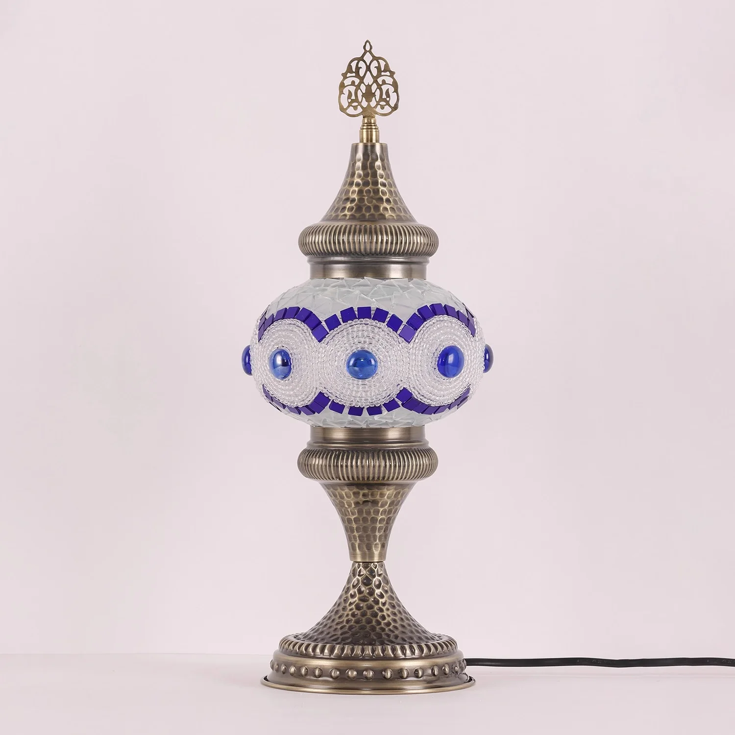 Mosaic Table Lamp Vintage Art Deco Handcrafted Lamparas De Mesa Mosaic Glass Bed Light Lamparas Con Mosaicos Night Lights