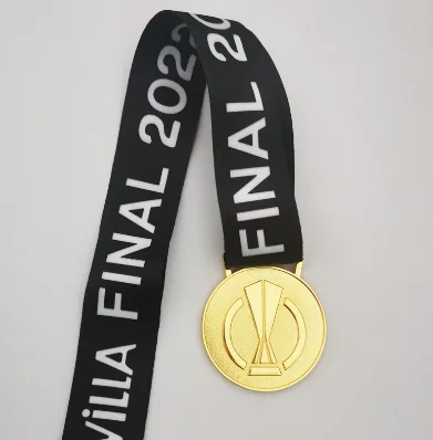 new sty2022 Europa League Champions Medal Metal Medal Replica Medals Gold Medal Silver Medal Football Souvenirs Fans Collections