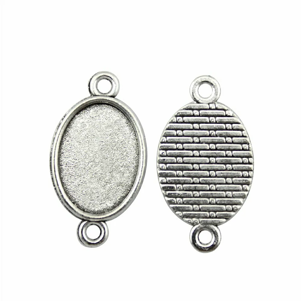 WYSIWYG 10 sztuk 18x25mm 13x18mm wewnętrzna rozmiar w stylu Vintage antyczny brąz antyczne srebro kolor podstawa z kameą i kaboszonem ustawienie złącze — zdjęcie 4