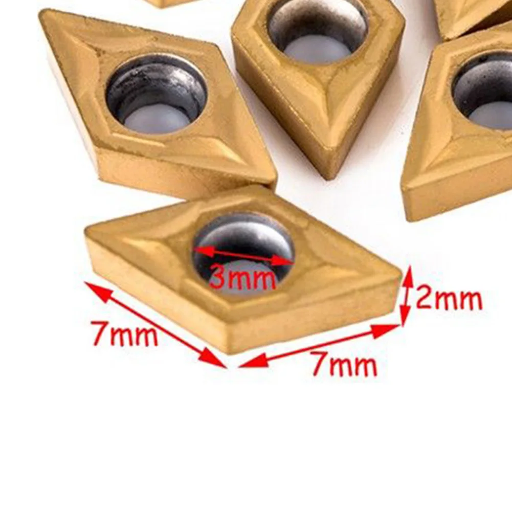 4x 12mm Lathe Turning Tool Holder Boring Bar DCMT +10pcs 0702 Carbide Insert Set Hand Tools Parts Power Tool Accessories