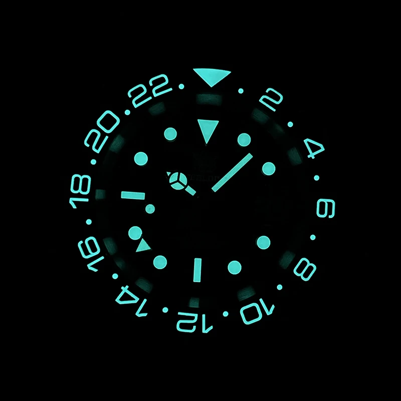 Steeldive masculino gmt relógio 40.5mm relógio de pulso mecânico automático mergulhador 300m à prova dwaterproof água BGW-9 luminosa safira nh35 moldura cerâmica