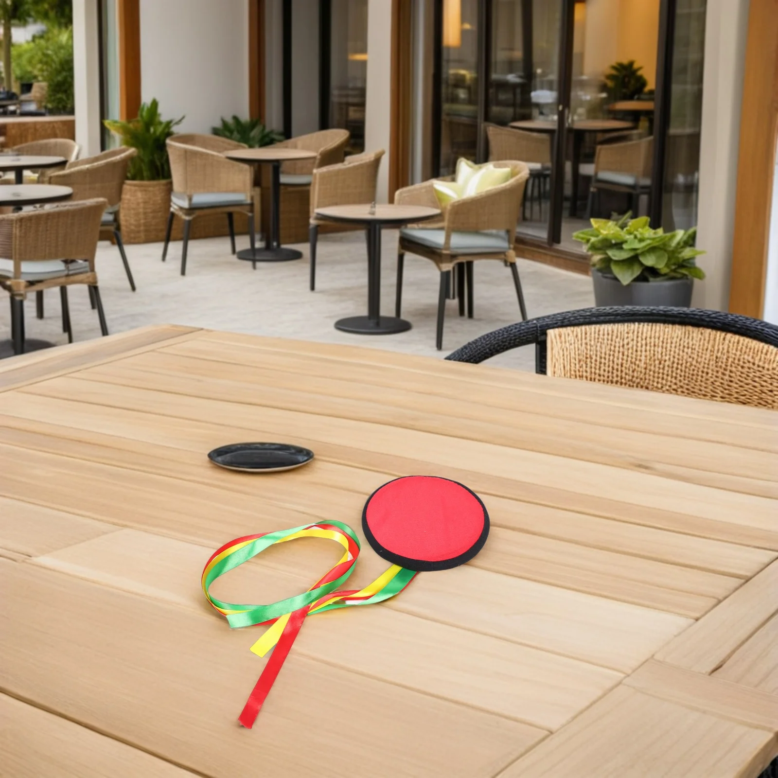 2 قطعة قرص طائر إسفنجي تصميم شريطي ملون آمن ناعم للأطفال في الهواء الطلق رياضي رمي اصطياد الشاطئ #4