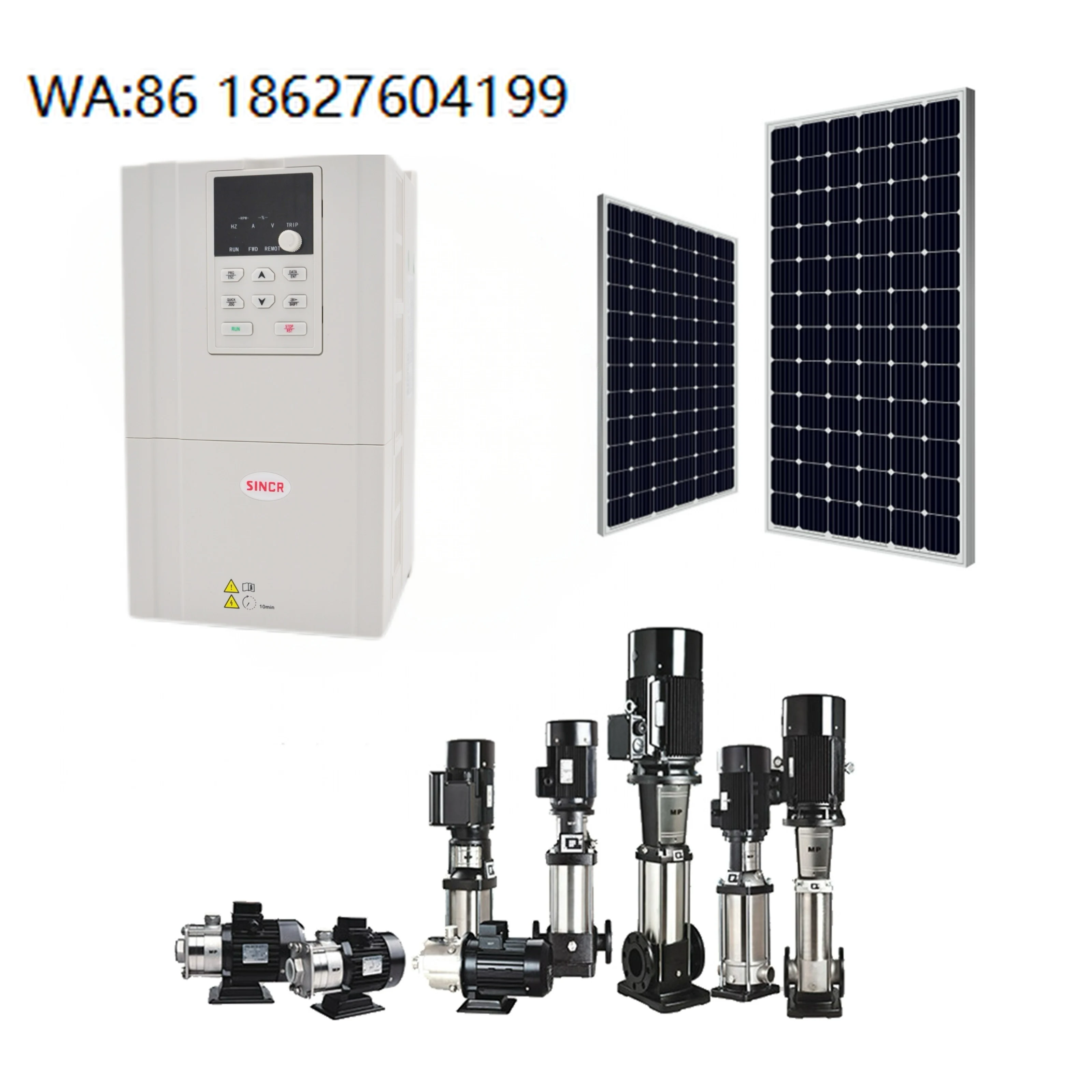 4KW-7.5KW Three Phase Off Grid Solar Inverter Variable Frequency Drive 220V 380V Motor Conversion Equipment