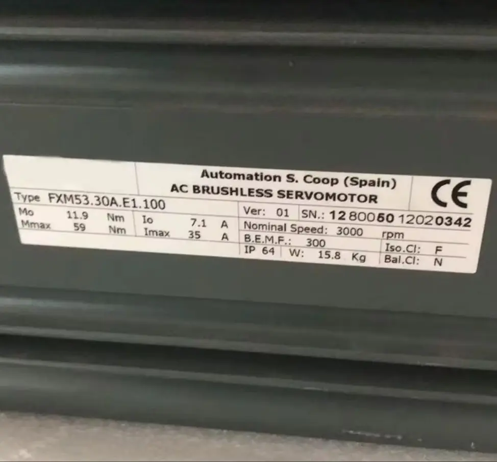 Original Genuine FXM53.30A.E1.100 Used Servo Motors，Arrange for Shipment After Passing the Test，Fast shipping