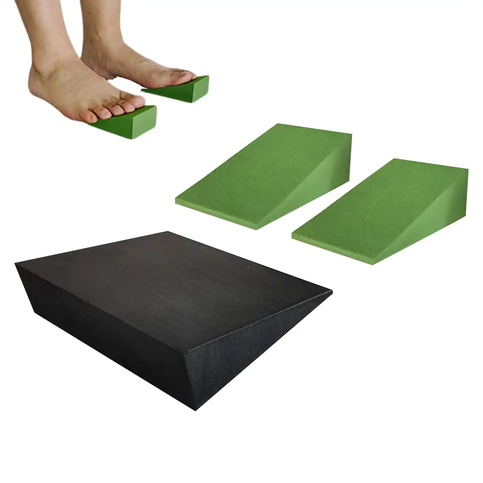 Yoga Wedge for Feet Muscle Stretching Strength Training EVA Board Yoga Foam Wedge Fitness Block for Runners Seniors Beginners