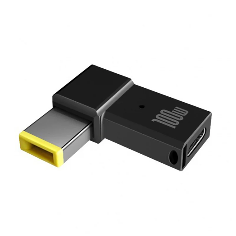 100 واط USB نوع C أنثى إلى مربع PD محول قابس USB-C شحن سريع لأجهزة الكمبيوتر المحمول ثينك باد تيار مستمر محول الطاقة موصل