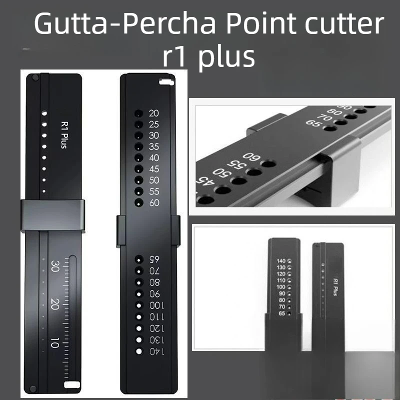 R1 Plus Endo Rulers Gauge Gutta Percha Points Autoclavable Measure Ruler Span Measure Scale Endodontic DentalTool Trimmer Cutter