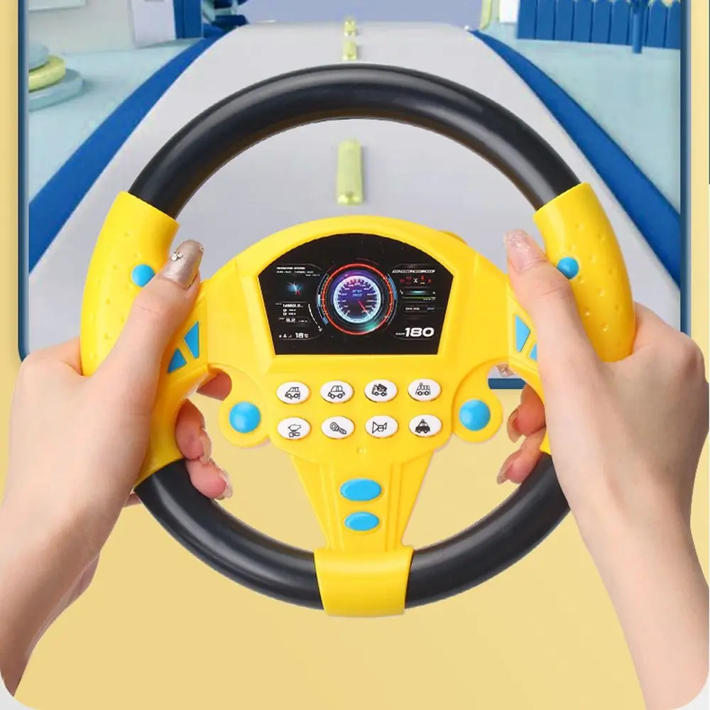 

Simulation Stroller Steering Wheel Vocal Toys Early Educational Thinking Exercise Educational Stroller Steering Wheel Sound