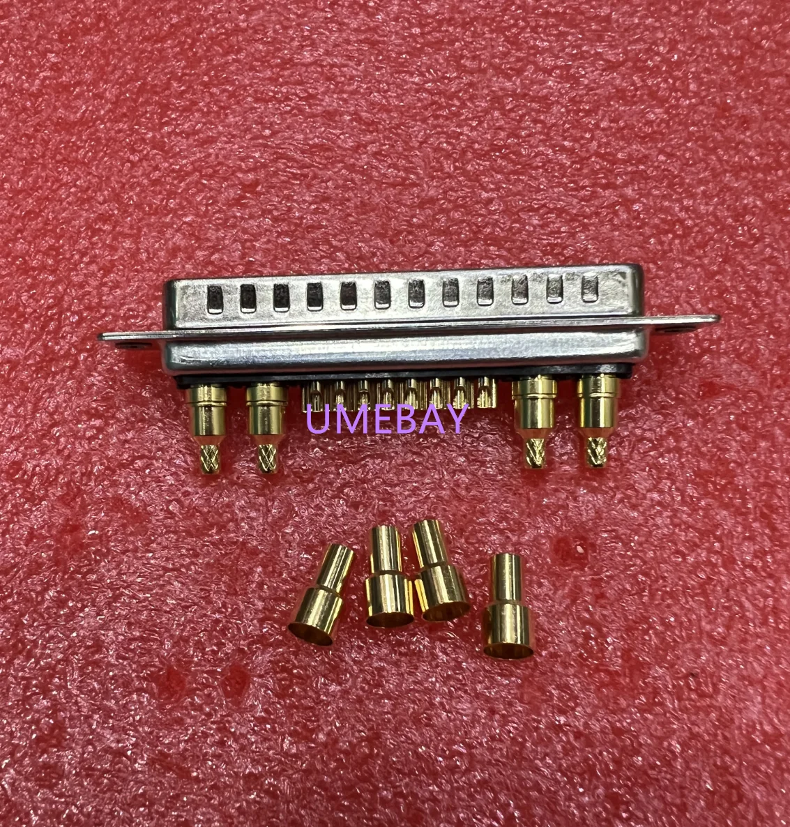 5pcs /  DB plug 21W4-M male high current connector D-SUB adapter welding plug socket high-power gold-plated