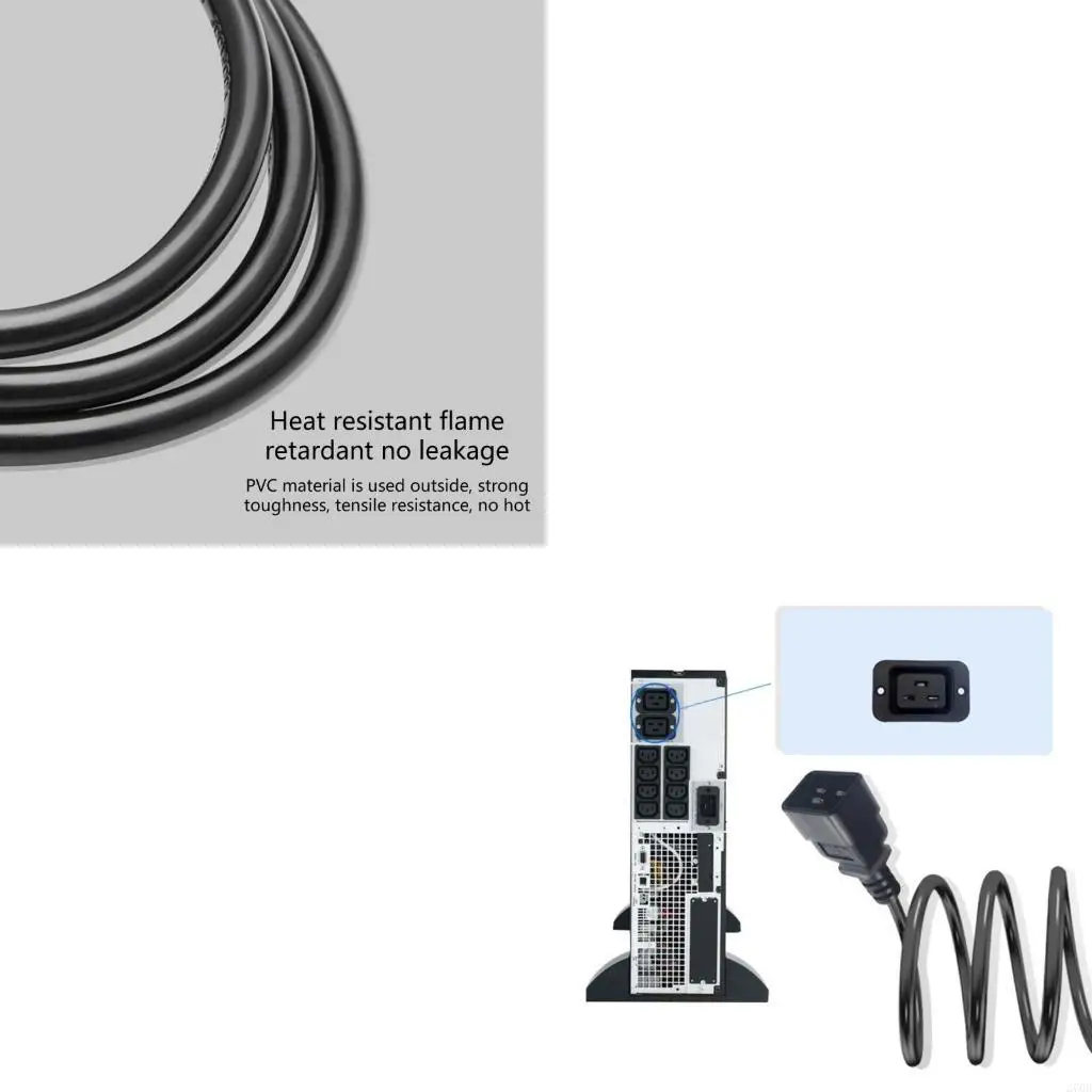 Practical Cord Lightweight Power Adapters Male to Female Power Cord Practical Power Cable Plastic Cord for 16A Gadget
