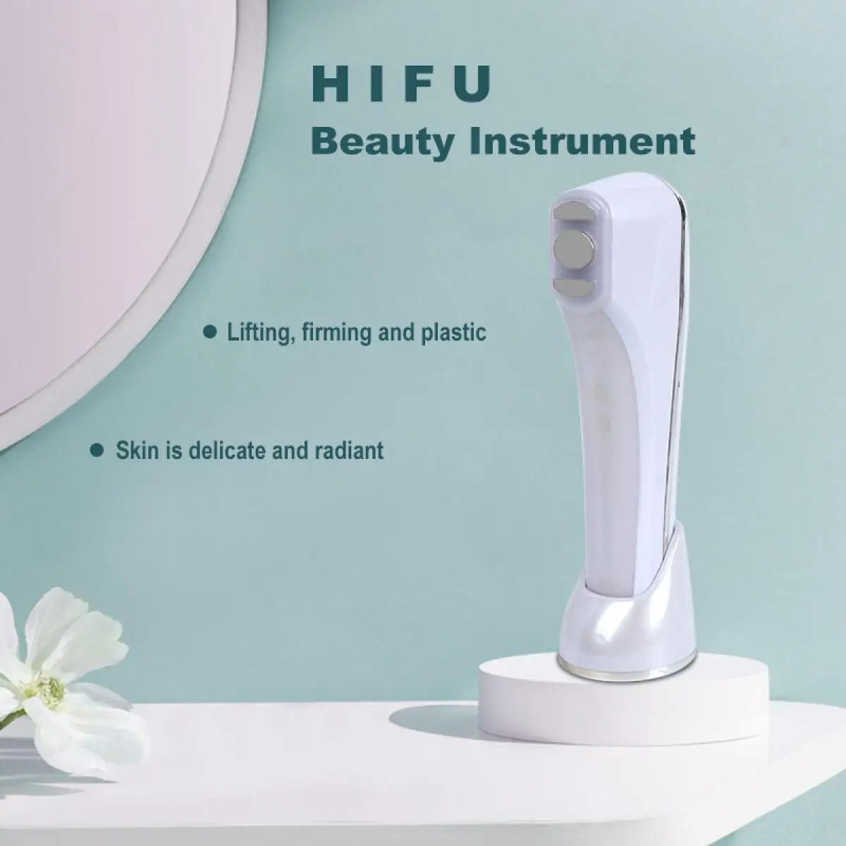 HIFU FacialDefy 3.0 Lite 2 in 1 Eye & Facial Microfocused เครื่องอัลตราซาวนด์นวดกระตุ้นการผลิตคอลลาเจนลดริ้วรอย