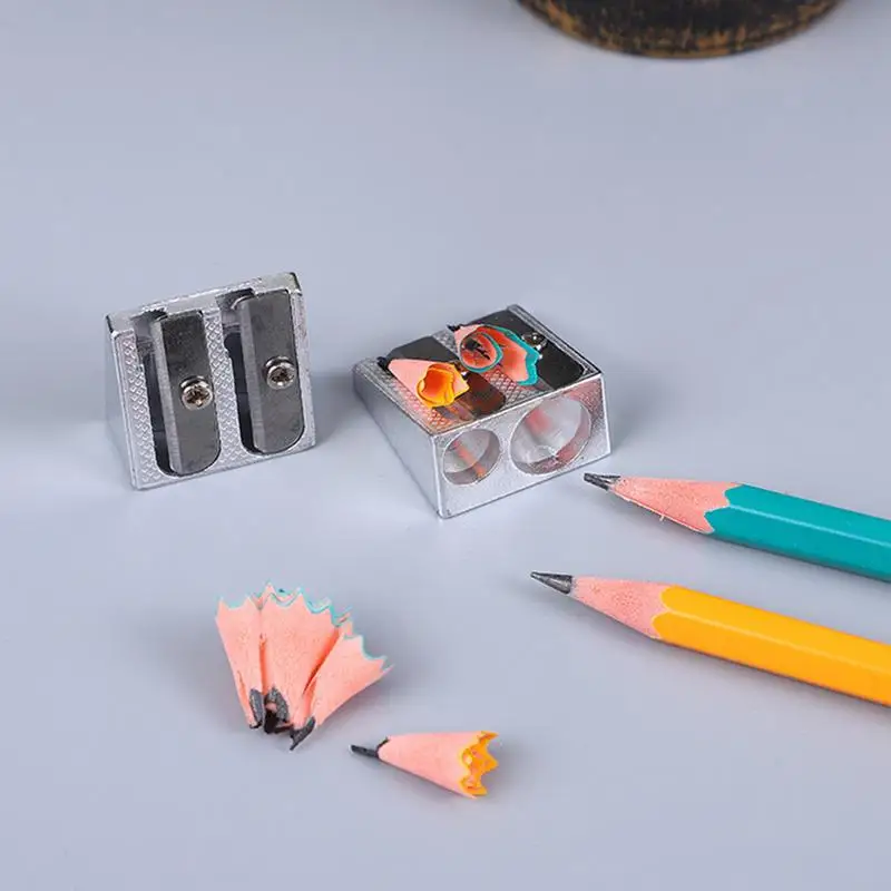 Pencil Sharpener For Kids Ergonomic Metal School Crayon Sharpener Stationery Accessories For School Classroom Office