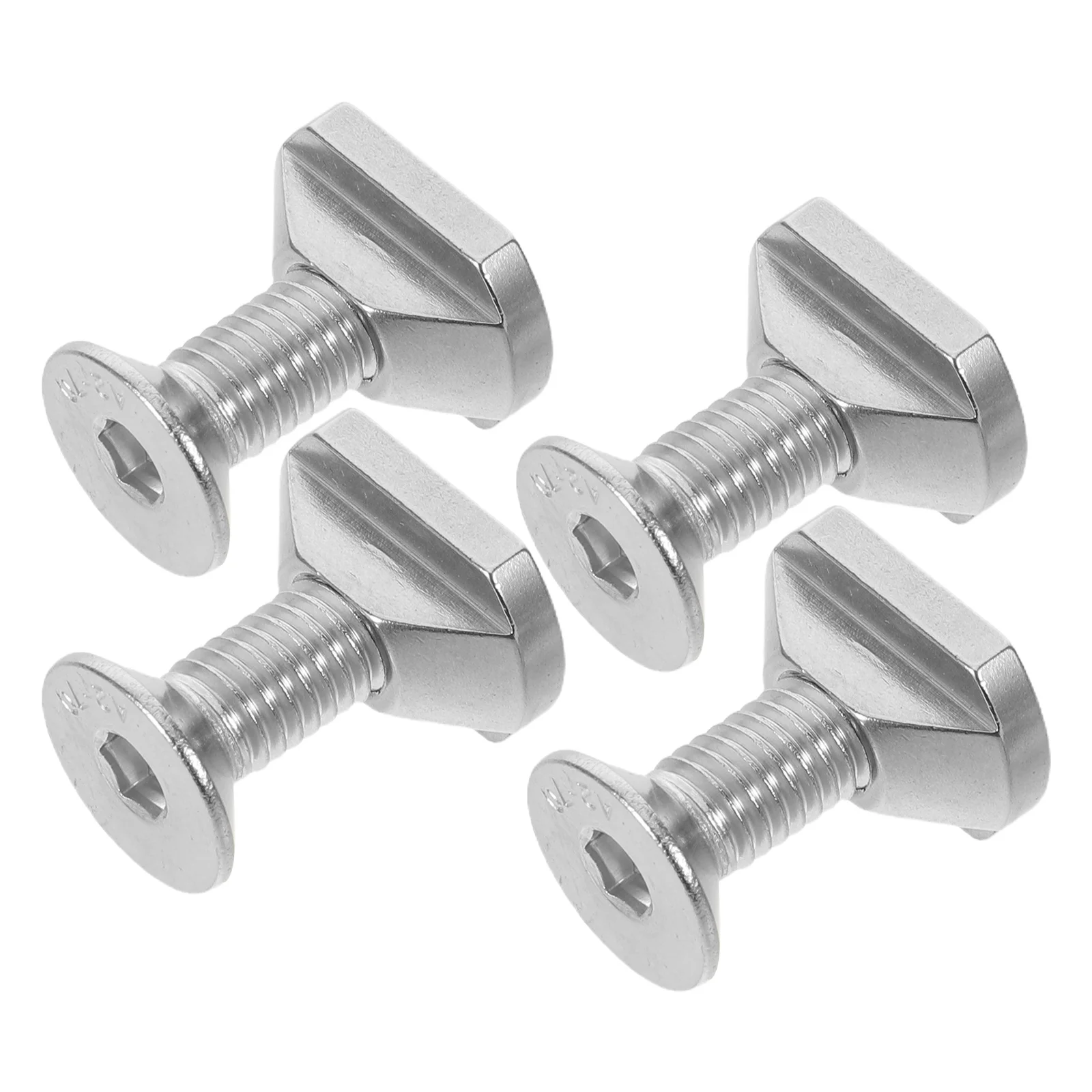 

4Pcs M8 Hydrofoil Mounting Screws Stainless Steel Surfboard T-Nut Kit Sliding Nuts Hardware for Sup Wing Foil Kiteboard Tracks