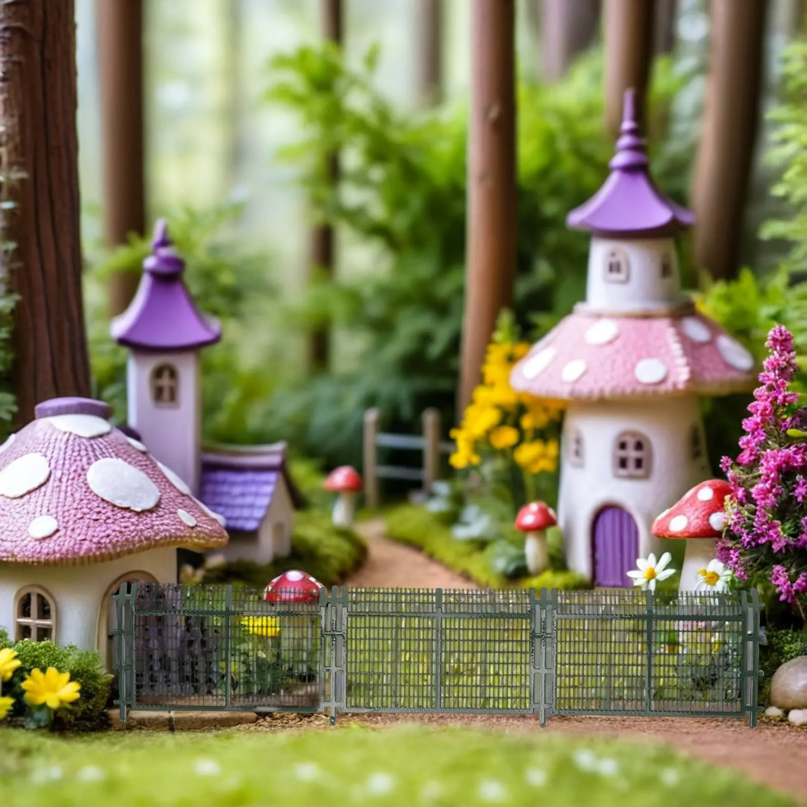 Miniature Landscape Railings for Garden Decor Small Fence for DIY Terrarium Scene Modeling Micro Scenery Accessories - view 6