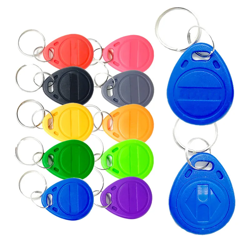 10/20pcs 125KHz Read-Only RFID TK4100 EM4100 Proximity Keyfobs Smart Secure Door Entry Access Control RF ID Keychain Token Tag
