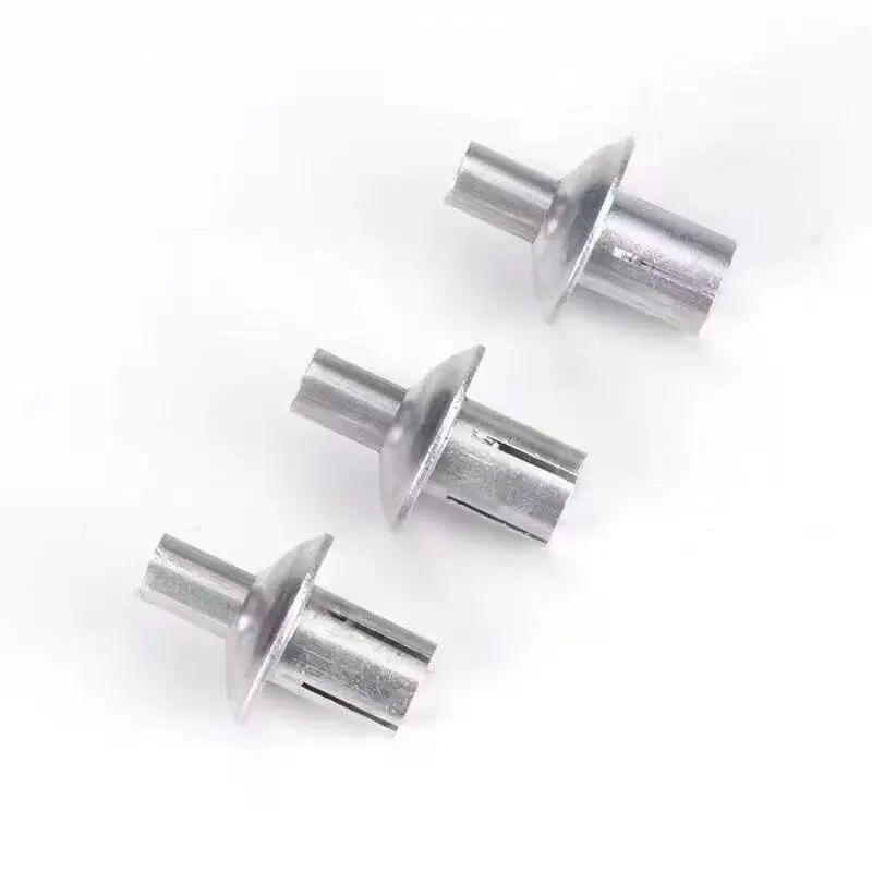 50Pcs Aluminum Expansion Rivets Round Head Hammer Drive Piercing Rivets With Stainless Steel Rod For Fastening