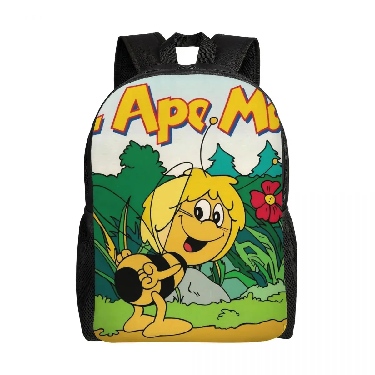 maya-the-bee-with-flowers-mochila-de-desenho-animado-para-criancas-meninos-meninas-mochilas-leves-bolsa-para-criancas-creche