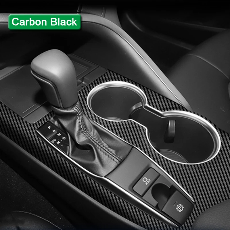 Fit For Toyota Camry XV70 2018-2023 Car Gear Panel Sticker Gear Box Protective Film Carbon Fiber Black Car Interior Sticker