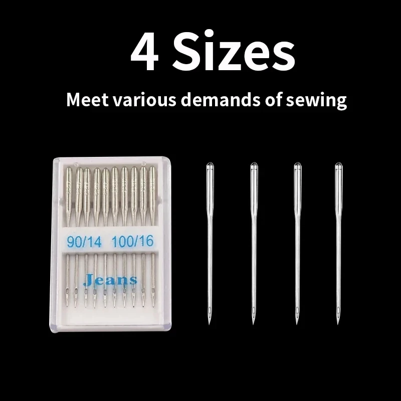 Universal Sewing Machine Needles, 20pcs, Suitable for Jeans, Regular Sharp Point, Ballpoint, for Home Sewing Machine Accessories