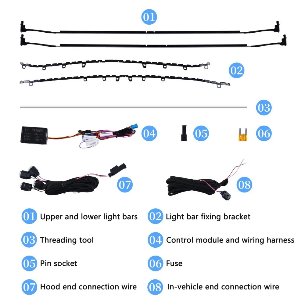 مضيئة المصد الأمامي الإضاءة مصبغة جديد LED مضيئة الجبهة مصبغة ضوء بار ل 2024-2025 مرسيدس بنز E-Class E200