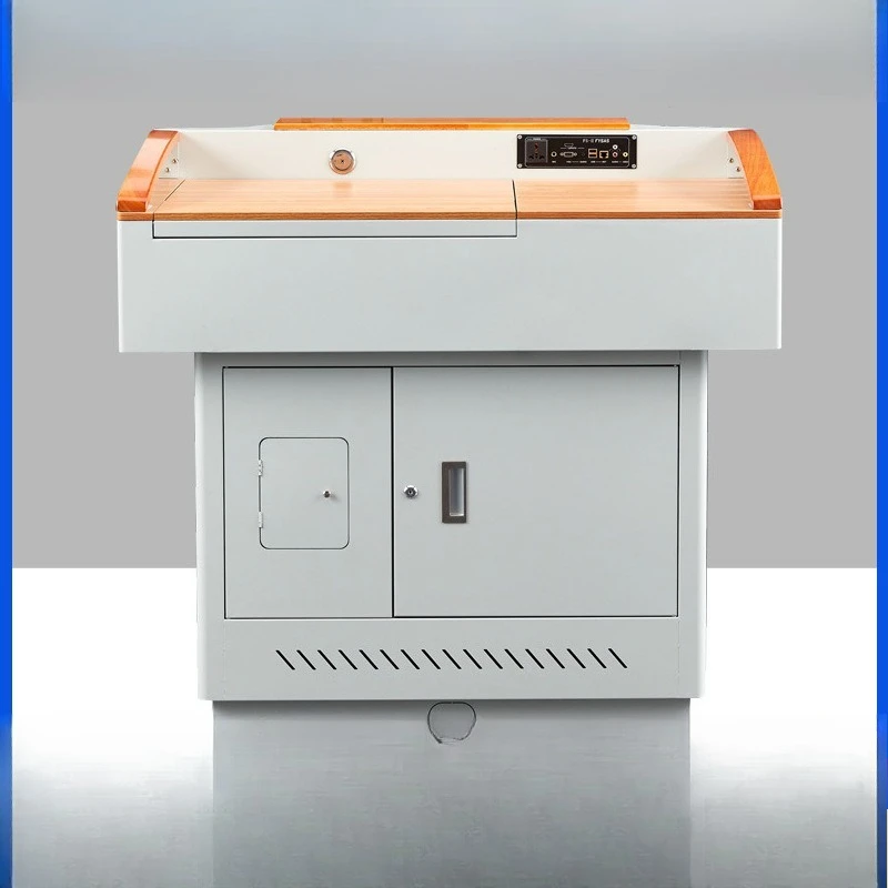 Podium multimédia en acier pour enseignant, table de classe pour enseignant, bureau d'ordinateur avec écran d'affichage