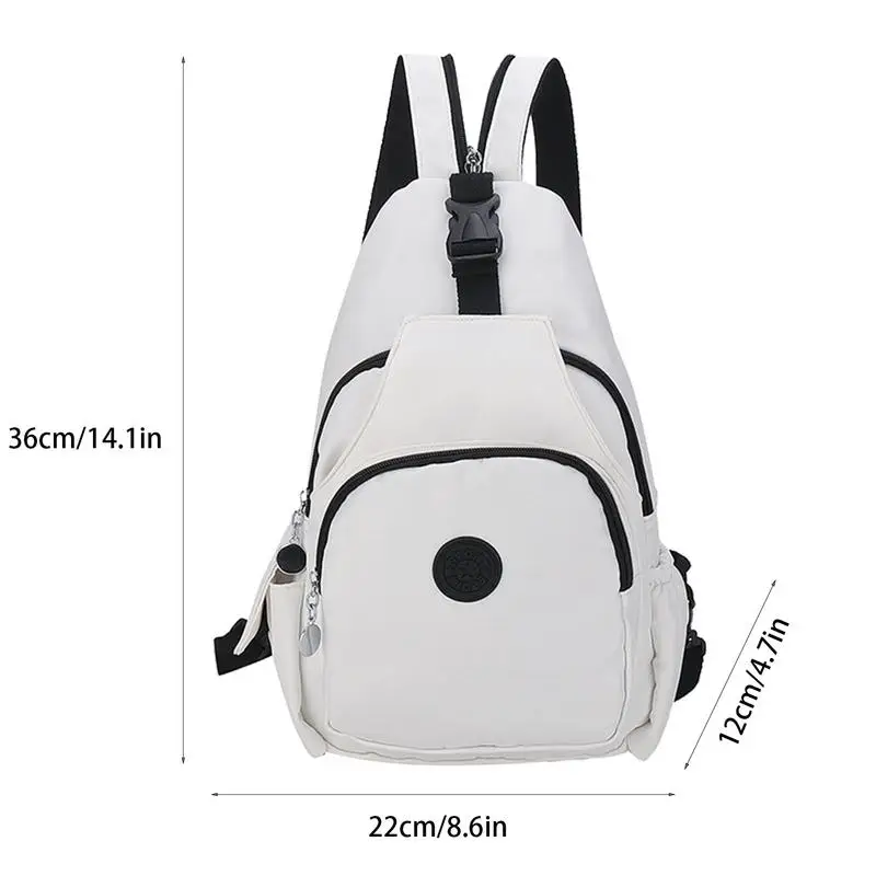 Lightweight Large Capacity Chest Bag Waterproof Sling Bag Backpack Multi-Pocket Changeable Shoulder Bag For Beverage Bottles