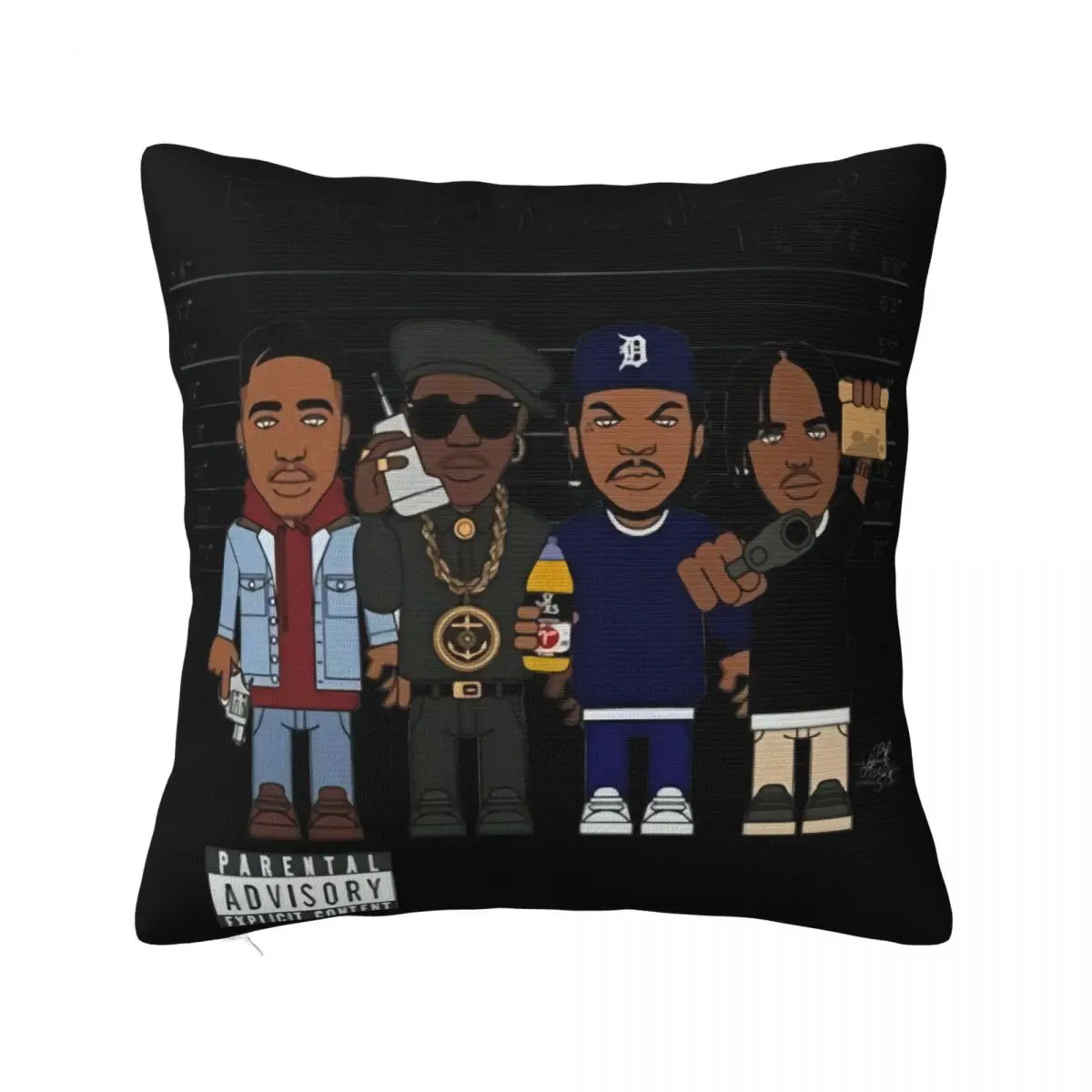 Tee 100 Coton Gangsta Boyz N The Hood Menace 2 Society New Jack City Slim Fit Pillow Case