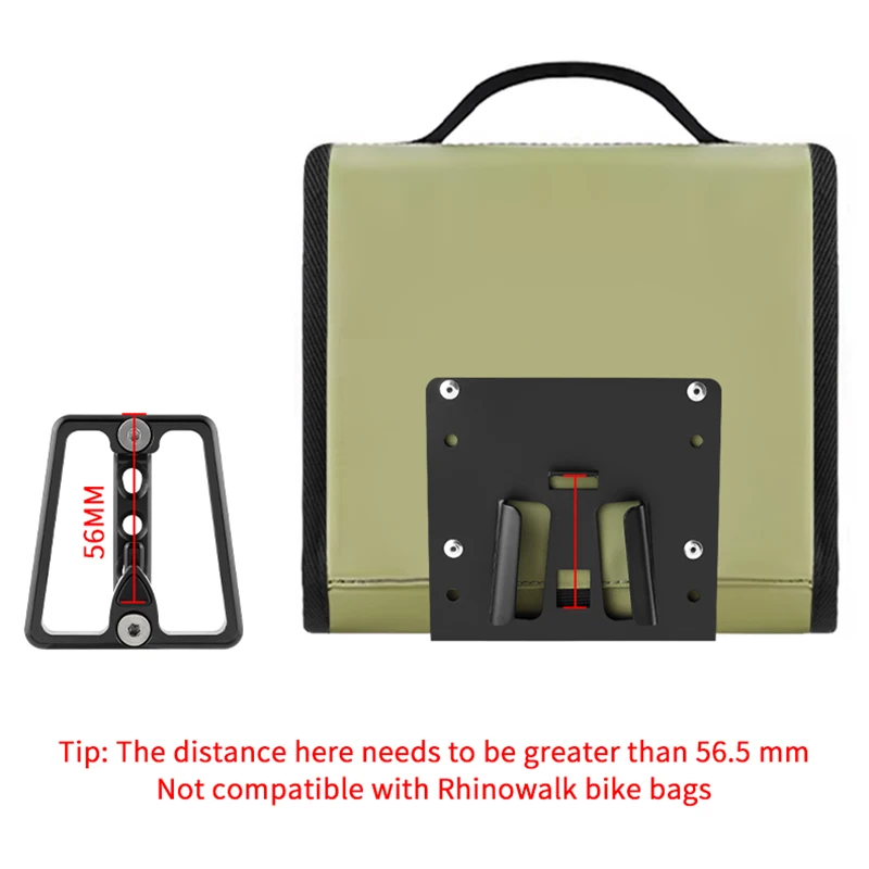 طقم محول رفع حقيبة الدراجة الأمامية القابلة للطي من MUQZI لحقيبة الدراجة Brompton Dahon