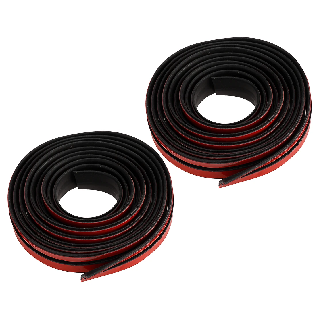 

2Pcs 2m Car Black Rubber Windshield Roof Window Seal Weather Strip Noise Insulation T-Shape Moulding Trim