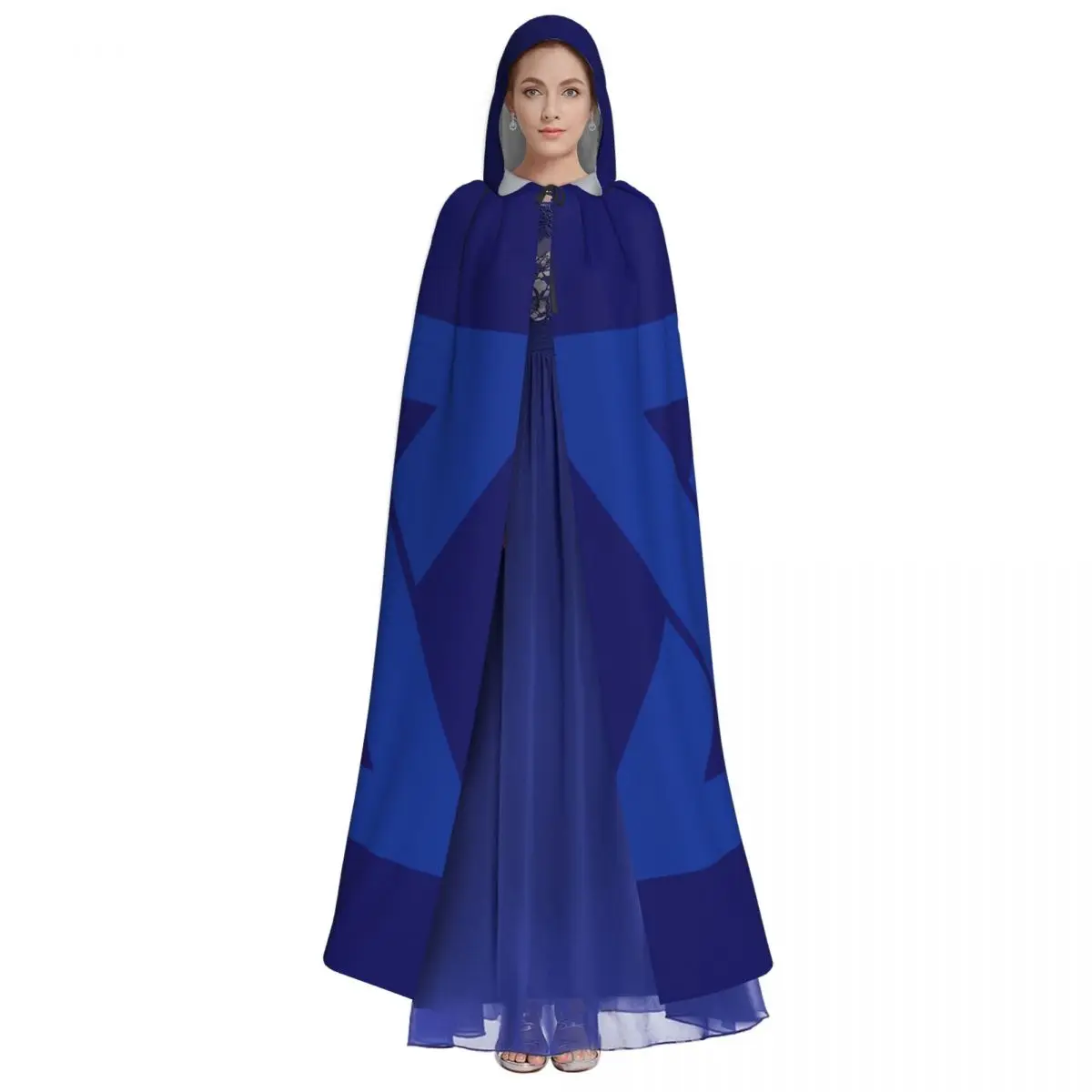 Cosplay Medieval Costumes Israel Jewish Nine Candlestick Candelabrum Hooded Cloak Capes Long Robes Jackets Coat Carnival