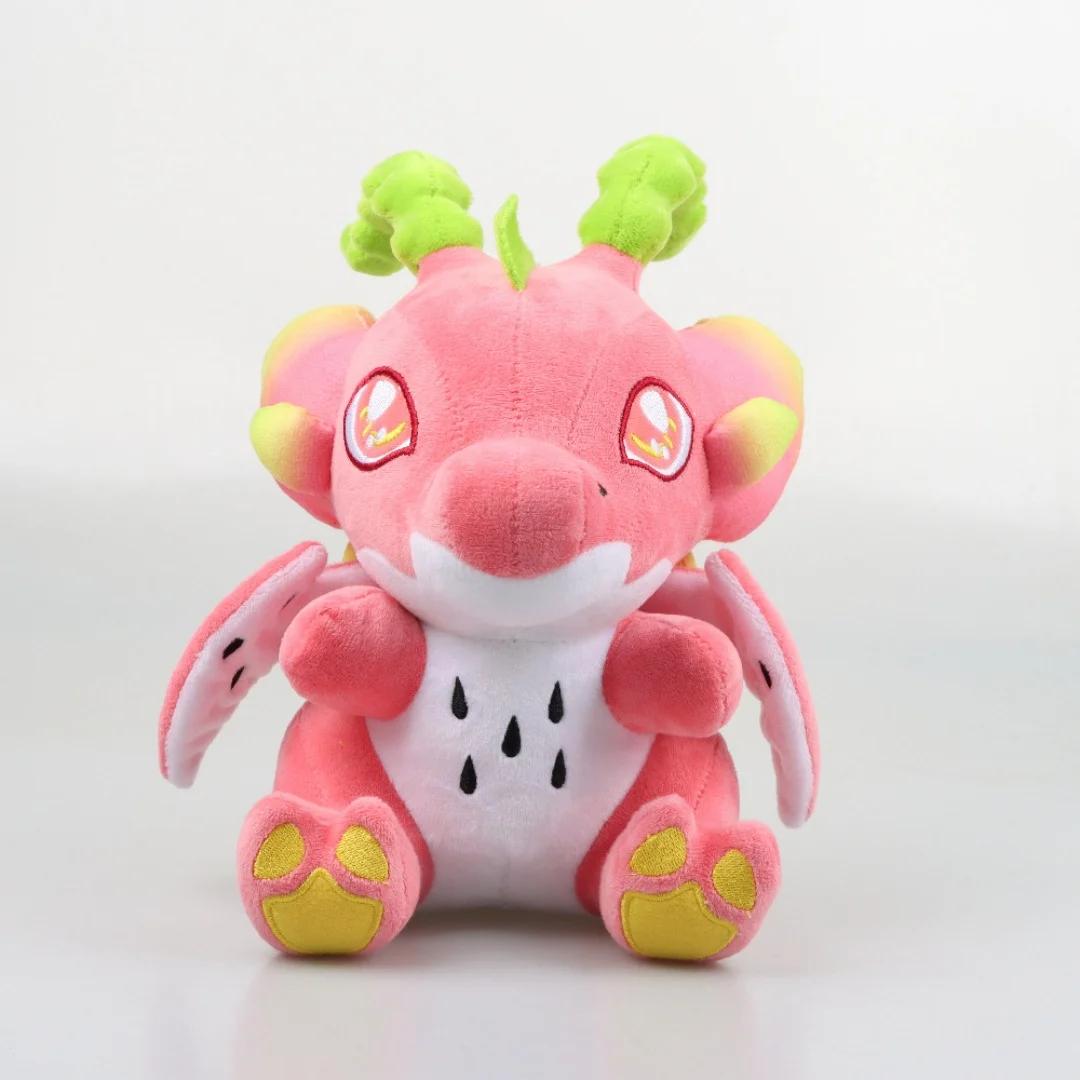 

1pc 25cm/9.84in dragonfruit dragon plush dragon fruit dinosaur doll seated cute plush birthday gift